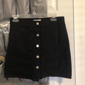 Black button up Zara skirt